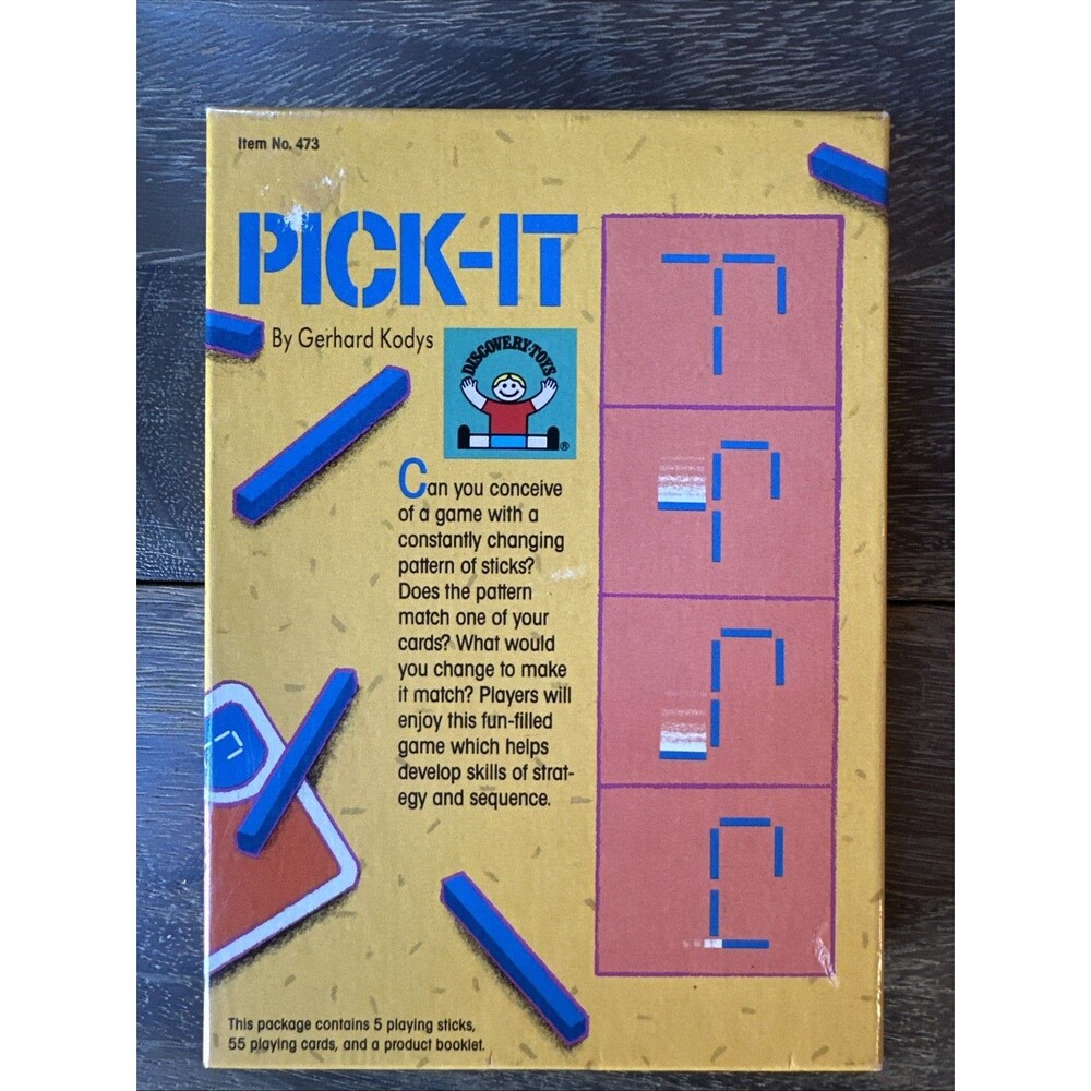 Vintage Pick-It Game Gerhard Kodys Discovery Toys Complete